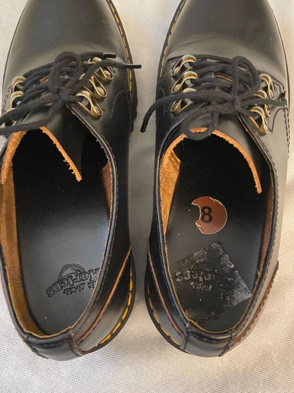 Dr. Martens Black Leather Lace-Up Loafer - Picture 8 of 10